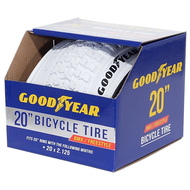 GOODYEAR Folding BMX Bike Tire 20" x 2.125", White - Walmart.com