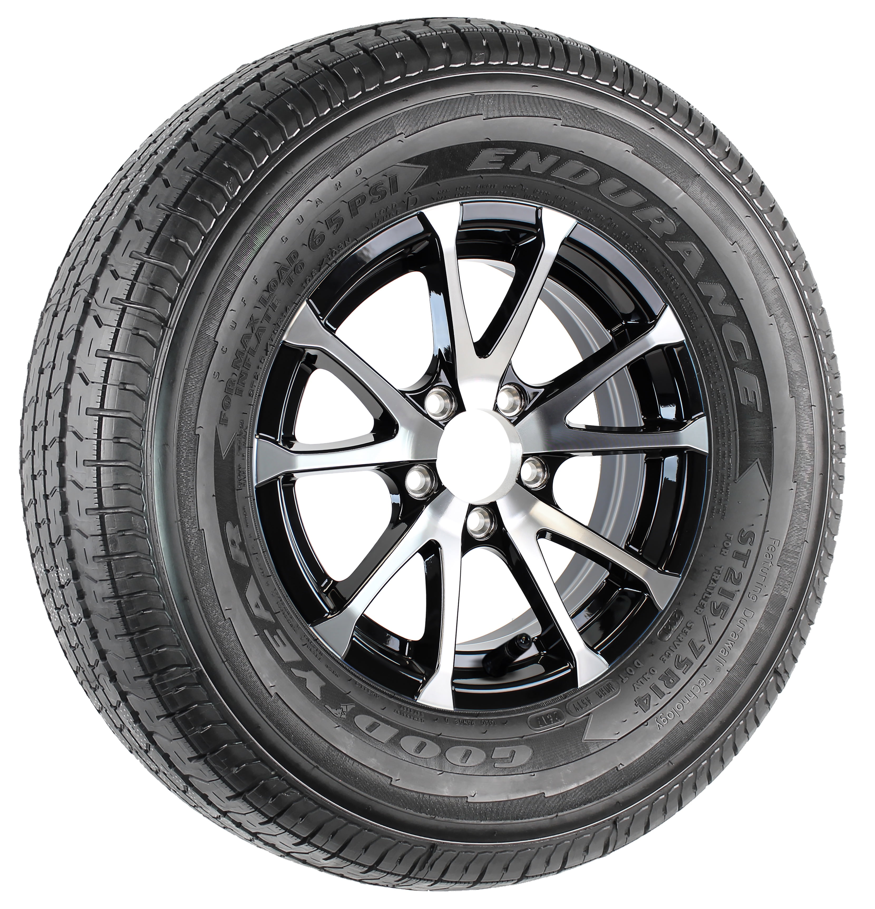 Goodyear Trailer Tire Endurance ST215 75R14 215 75R14 LRD Black Goodyear Trailer Tire Endurance ST215 75R14 215 75R14 LRD Black Avalanche Aluminum Rim 5 Lug Bfb34cfe B2f2 460e 99a2 