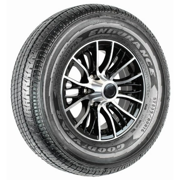 Aluminum Rim Fits Goodyear Tire ST235/80R16 Load Range E 16X6 6-5.5 Evolution Black