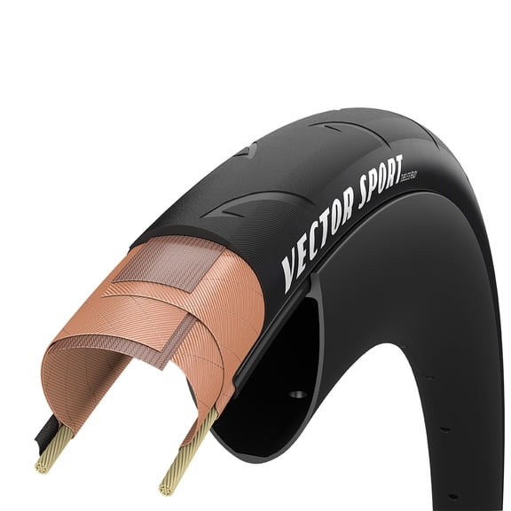 Goodyear Vector Sport Tubeless Ready Tire, 700 x 30c, Black