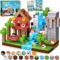 thumbnail image 1 of Annexfun 150PCS Magnetic Blocks - Magnetic Building Blocks, Magnet Cubes Toys Stacking, Build Forest World Set, STEM Montessori Sensory Toys for Kids Boys Girls Ages 3-5 6-8 Easter Birthday Gifts, 1 of 8
