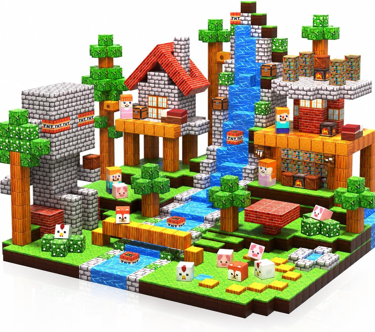 Magnetic Building Blocks 150PCS for Boys & Girls, Toddlers STEM Educational Playset