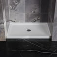 thumbnail image 1 of Goodyo 32" x 48" Shower Base, Single Threshold  Center Drain Shower Pan in White, No Drain Kit, 1 of 7