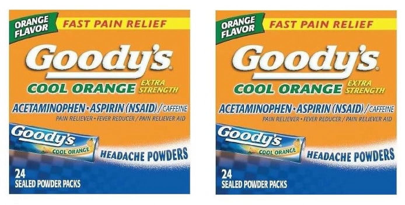 Goody's Extra Strength Headache And Pain Relief Powder - Acetaminophen -  Cool Orange - 24ct : Target