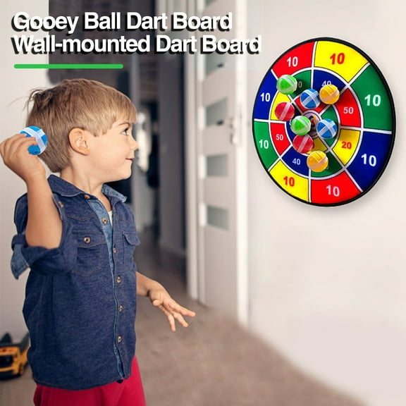 Gooey Ball Dart Board - Sticky Balls Animal Print Toy