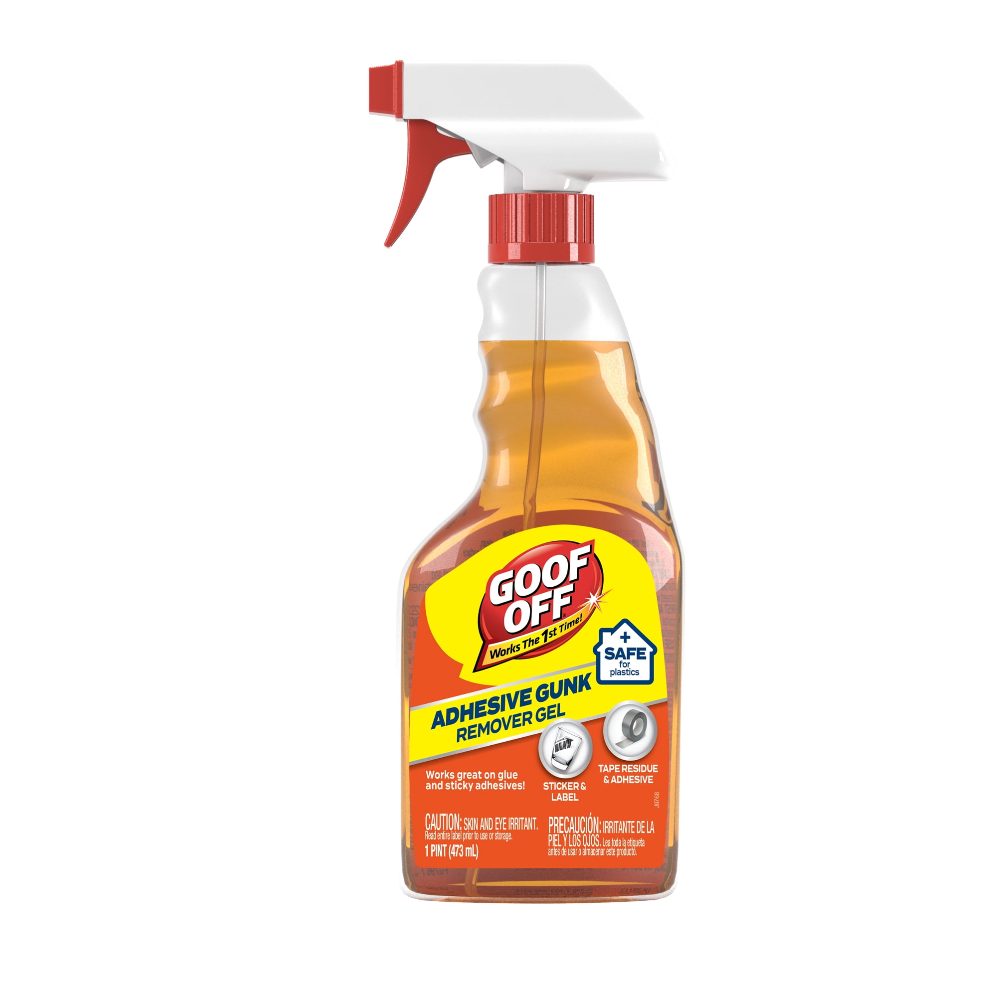 Goof Off Adhesive Remover, 16 fl oz, Trigger Spray Bottle
