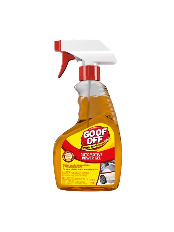 Goof Off Automotive Power Gel, 12 oz., Removes Stickers, Tape Residue, Adhesives & More