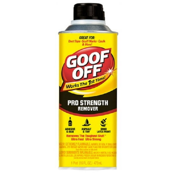 Goof Off FG653 16 oz Can Of Liquid Pro Strength Paint Glue Graffiti Remover - Quantity of 1
