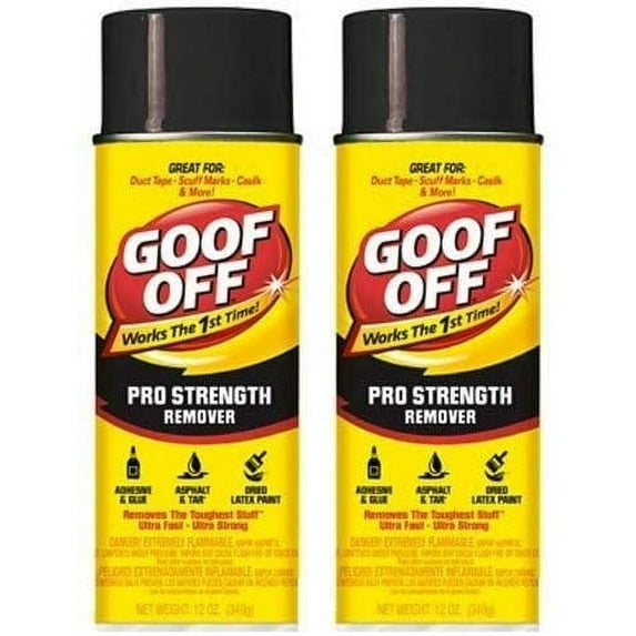Goof Off FG658 Professional Strength Remover, Aerosol 12-Ounce (Twо Pаck)
