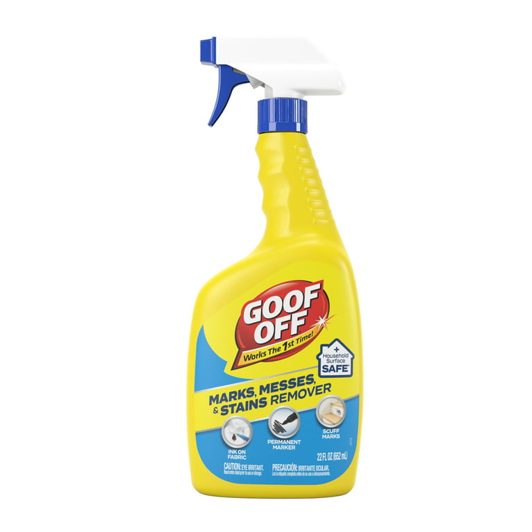  Goof Off Household Heavy Duty Remover, 4 fl. oz. Spray, For  Spots, Stains, Marks, and Messes : Health & Household