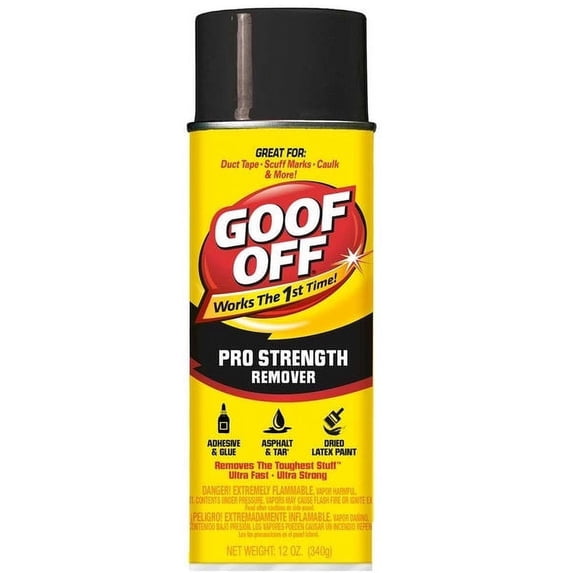 Goof Off Pro Strength Remover Aerosol Spray Can, 12 oz
