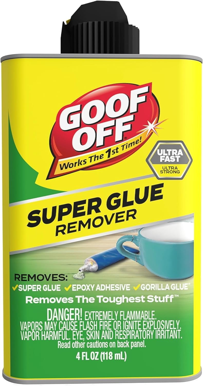 Goof Off Super Glue Remover 4 oz. can Yellow FG678