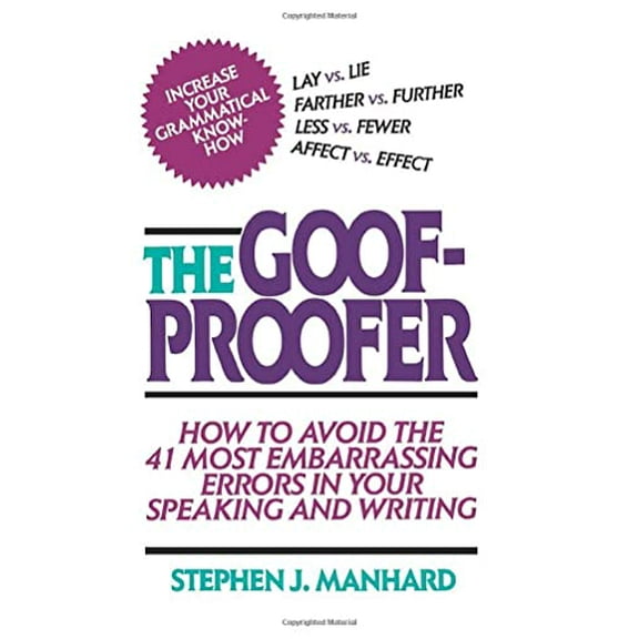 Pre-Owned Goof Proofer (Paperback) 0684838265 9780684838267