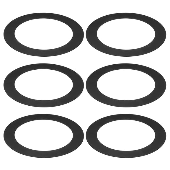 Goof Rings for 10 Inch Recessed Can Lighting, 6 Pcs Metal Goof Trim Rings, Outer Diameter 10-inch Inner Diameter 6.29-inch, Matte Finish Black