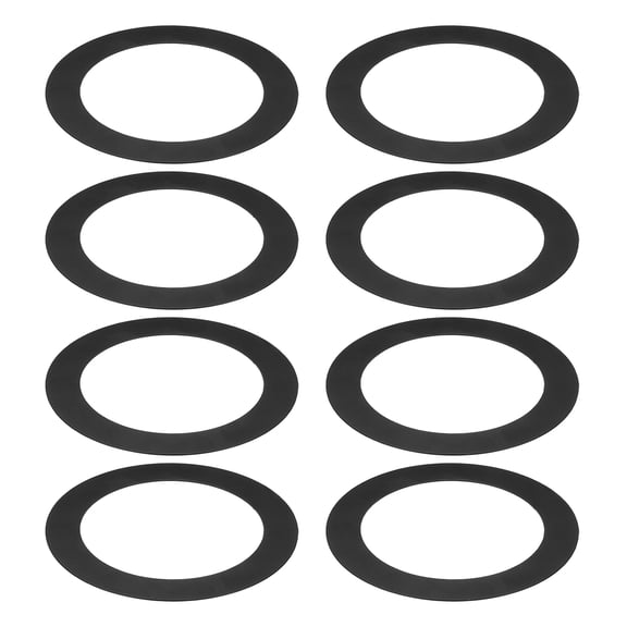 Goof Rings for 10 Inch Recessed Can Lighting, 8 Pcs Metal Goof Trim Rings, Outer Diameter 10-inch Inner Diameter 6.29-inch, Matte Finish Black