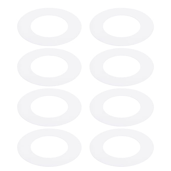 Goof Rings for 10 Inch Recessed Can Lighting, 8 Pcs Metal Goof Trim Rings, Outer Diameter 10-inch Inner Diameter 6.29-inch, Matte Finish White