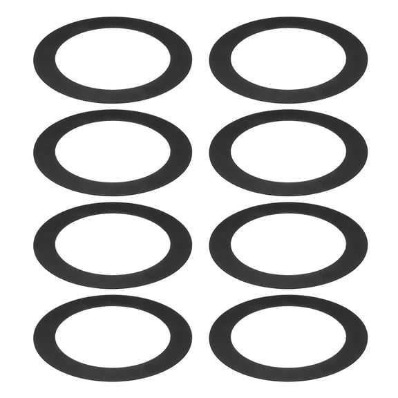 Goof Rings for 4 Inch Recessed Can Lighting, 8 Pcs Metal Goof Trim Rings, Outer Diameter 6.77-inch Inner Diameter 4.25-inch, Matte Finish Black