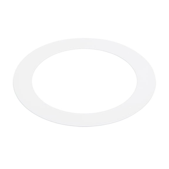 Goof Rings for 5/6 Inch Recessed Can Lighting, 1 Pcs Metal Goof Trim Rings, Outer Diameter 8.07-inch Inner Diameter 6.29-inch, Matte Finish White