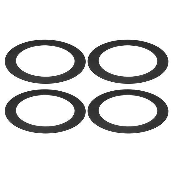 Goof Rings for 6/8 Inch Recessed Can Lighting, 4 Pcs Metal Goof Trim Rings, Outer Diameter 8.66-inch Inner Diameter 6.29-inch, Matte Finish Black