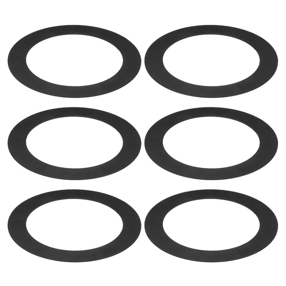 Goof Rings for 6/8 Inch Recessed Can Lighting, 6 Pcs Metal Goof Trim Rings, Outer Diameter 8.66-inch Inner Diameter 6.29-inch, Matte Finish Black