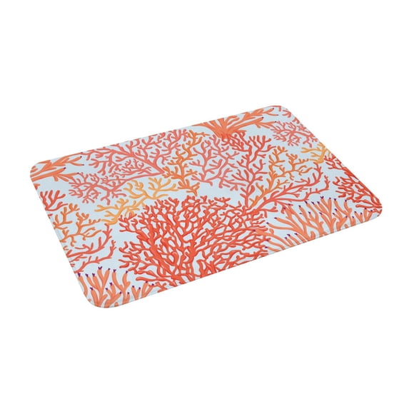 Goofa 16"x24" Inches Corals Doormats for Outdoor Entrance - Non-Slip Welcome Mat, Heavy Duty Door Mats Outdoor, Spring Doormat