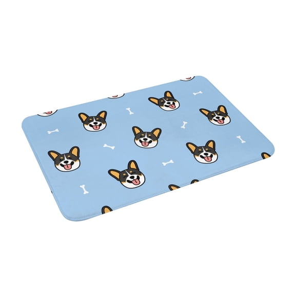 Goofa 16"x24" Inches Corgi Dog Doormats for Outdoor Entrance - Non-Slip Welcome Mat, Heavy Duty Door Mats Outdoor, Spring Doormat