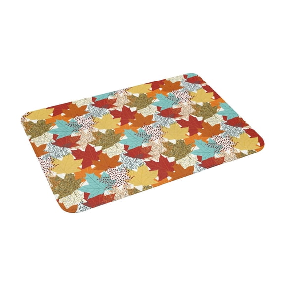 Goofa 16"x24" Inches Fall Maple Leaves Doormats for Outdoor Entrance - Non-Slip Welcome Mat, Heavy Duty Door Mats Outdoor, Spring Doormat