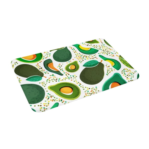 Goofa 16"x24" Inches Green Avocado Doormats for Outdoor Entrance - Non-Slip Welcome Mat, Heavy Duty Door Mats Outdoor, Spring Doormat