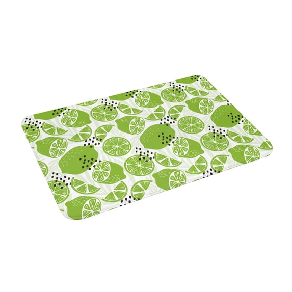 Goofa 16"x24" Inches Green Various Lemons Doormats for Outdoor Entrance - Non-Slip Welcome Mat, Heavy Duty Door Mats Outdoor, Spring Doormat