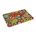 thumbnail image 1 of Goofa 16"x24" Inches Hippie Peace Love Doormats for Outdoor Entrance - Non-Slip Welcome Mat, Heavy Duty Door Mats Outdoor, Spring Doormat, 1 of 9