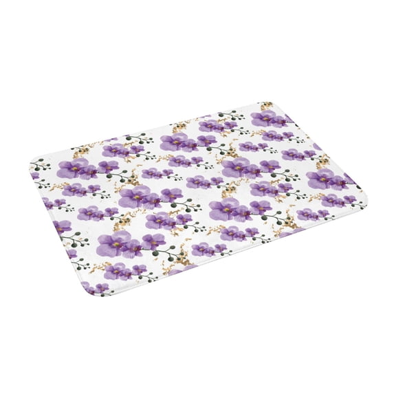 Goofa 16"x24" Inches Orchids Flowers Doormats for Outdoor Entrance - Non-Slip Welcome Mat, Heavy Duty Door Mats Outdoor, Spring Doormat