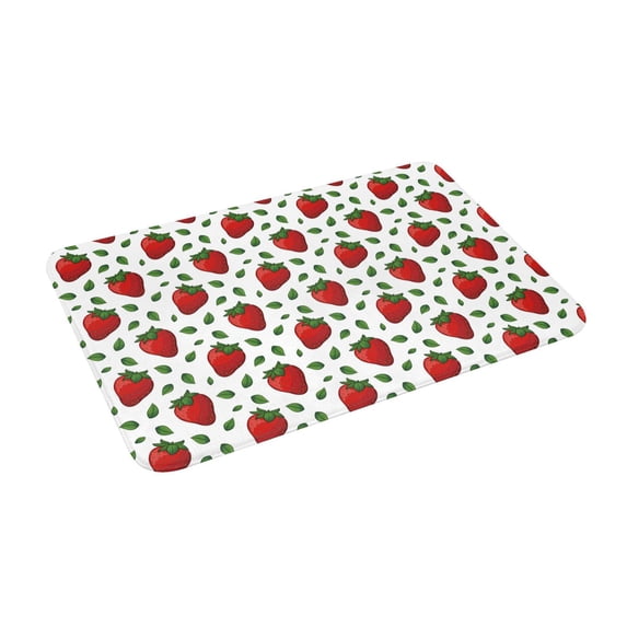 Goofa 16"x24" Inches Strawberry Doormats for Outdoor Entrance - Non-Slip Welcome Mat, Heavy Duty Door Mats Outdoor, Spring Doormat