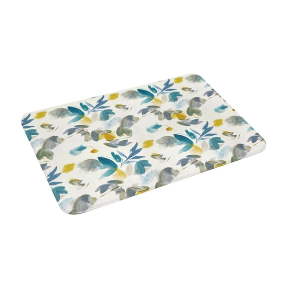 Goofa 16"x24" Inches Watercolor Leaves Doormats for Outdoor Entrance - Non-Slip Welcome Mat, Heavy Duty Door Mats Outdoor, Spring Doormat