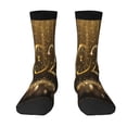thumbnail image 1 of Goofa 2024 Happy New Year Printed Men's Crew Socks, Soft Durable Breathable Moisture-Wicking with Odor Control Cotton socks, 1 of 9
