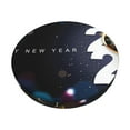 thumbnail image 1 of Goofa 2025 Happy New Year 2 Printed Stool Covers Round, Waterproof Round Bar Stool Covers Anti-Slip Round Bar Stool Seat Cover with Elastic Bands Durable-14 inch, 1 of 7