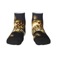 thumbnail image 1 of Goofa 2025 New Year 3 Pattern Non Slip Socks with Grips for Elderly, Crew Socks Yoga Hospital Socks Cushioned Sole Gripper Socks for Men Women, 1 of 5