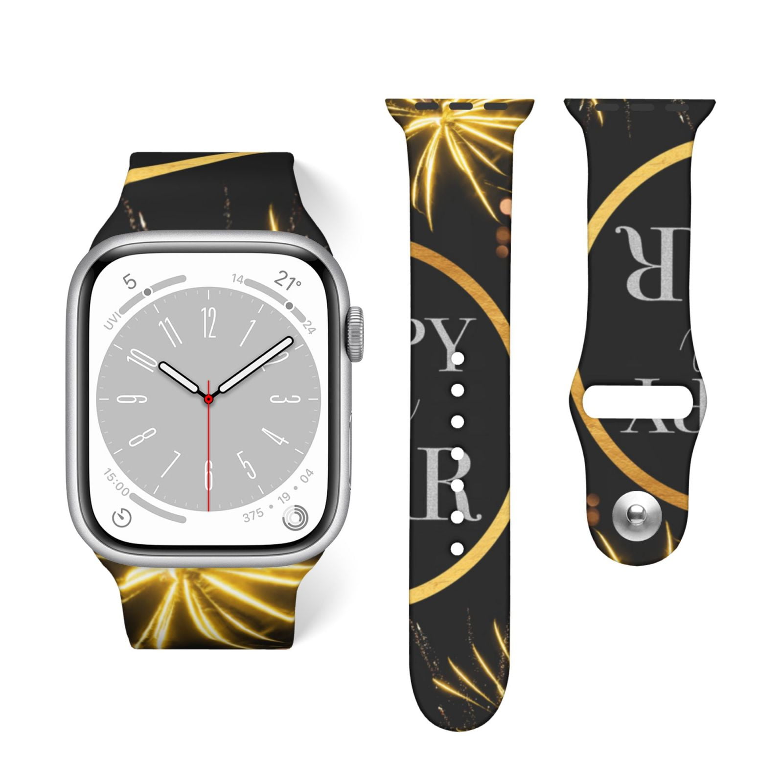 Goofa 2025 New Year New Pattern Silicone Bands Compatible with Apple