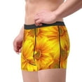 thumbnail image 1 of Goofa 3D Sunflowers Printed Men's Boxer Briefs Underwear, Moisture-Wicking Underwear, Trunk,Soft and Breathable Cotton Underwear-X-Large, 1 of 9