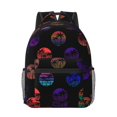 thumbnail image 1 of Goofa 80s Style Palm Trees Pattern Comfortable Student Backpack - Ergonomic Design, Durable, Water-Resistant, Multi-Compartment,Travel, and Outdoor Activities, 1 of 5