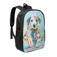 thumbnail image 1 of Goofa A Funny Little Dalmatian Puppy Pattern 17in Student Backpack - School, Travel, Work Bookbag -Laptop Backpack,Water Resistant College School Computer Bag, 1 of 6
