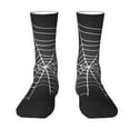 thumbnail image 1 of Goofa A Web With A Spider Printed Men's Crew Socks, Soft Durable Breathable Moisture-Wicking with Odor Control Cotton socks, 1 of 9