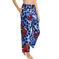 thumbnail image 1 of Goofa Abstract Colorful Butterflies Printed Soft Pajama Pants for Women, Wide Leg Comfy Casual Lounge Yoga Pants-Medium, 1 of 9