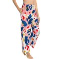 thumbnail image 1 of Goofa Abstract Leopard Print Printed Soft Pajama Pants for Women, Wide Leg Comfy Casual Lounge Yoga Pants-X-Large, 1 of 9