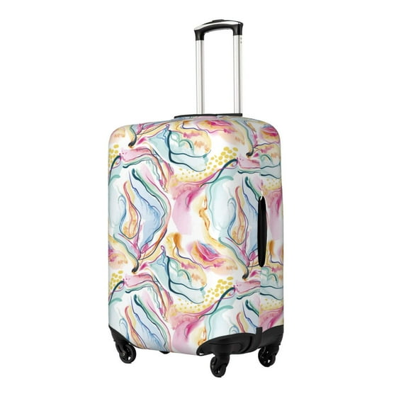 Goofa Abstract Marble Texture Pattern Luggage Covers For Suitcase,Suitcase Cover Protector Fit 18-32 Inch Luggage(without luggage)-Small