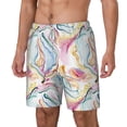 thumbnail image 1 of Goofa Abstract Marble Texture Printed Men's Swim Trunks Board Shorts Quick Dry Mens Swimming Trunks with Compression Liner,Breathable Fit Hawaii Beach Shorts-XX-Large, 1 of 9