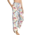 thumbnail image 1 of Goofa Abstract Marble Texture Printed Soft Pajama Pants for Women, Wide Leg Comfy Casual Lounge Yoga Pants-Medium, 1 of 9