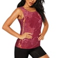 thumbnail image 1 of Goofa Abstract Red Marble Printed Womens Workout Tops for Women Sleeveless Yoga Shirts Athletic Running Tank Tops Sleeveless Gym Clothes Workout Apparel-Small, 1 of 9
