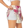 thumbnail image 1 of Goofa Ace Of Diamonds Lady Printed Women 2 in 1 Running Shorts,Quick Dry Athletic Workout Shorts,High Waisted Athletic Shorts with Liner Pockets-Small, 1 of 9