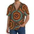 thumbnail image 1 of Goofa African Tribal Style Printed Men's Casual Short-sleeved Shirt,Lightweight Breathable Button-down,Summer Casual men's top,Versatile Fashion shirt-Small, 1 of 7