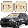 thumbnail image 1 of Goofa African Women in Traditional Clothes Pattern 2 Piece Car Windshield Sun Shade Foldable | Front Windshield Shade for Sun, Heat and UV Rays | Sunshade for Car Front Window-Medium, 1 of 7